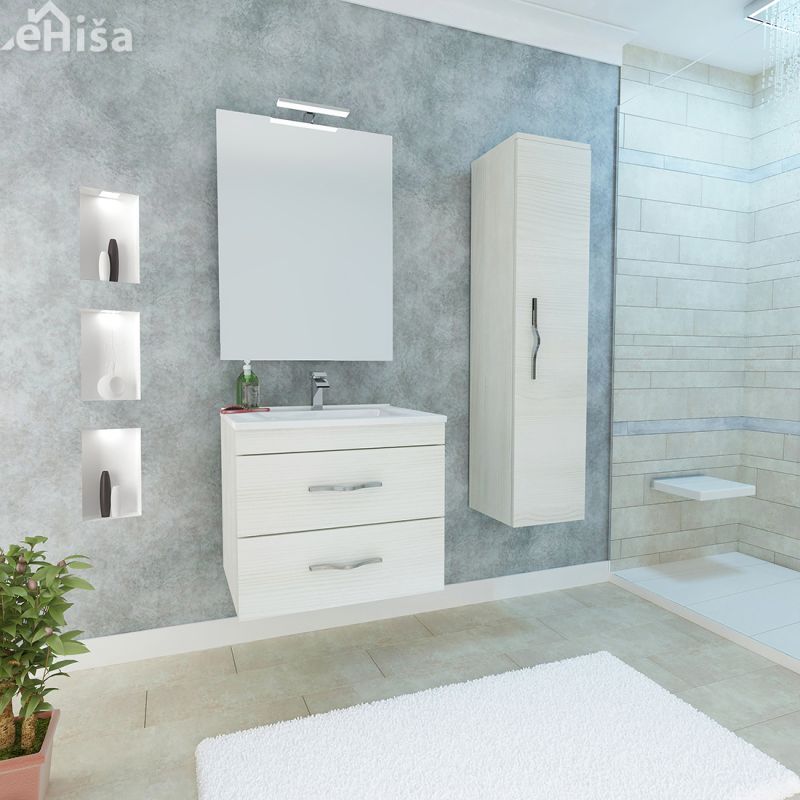 Kopalniški sestav Corallo 60 omarica z umivalnikom ogledalo stranka omarica SAVINIDUE 4153 4168