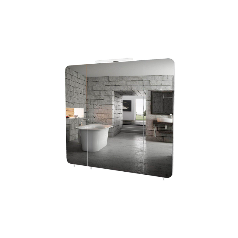 Kopalniško ogledalo z omarico zadaj Roma 85 cm AQUA RODOS