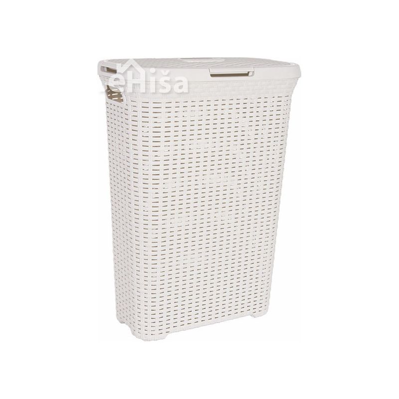 Koš za perilo 40 L RATAN bela CURVER 0709-885