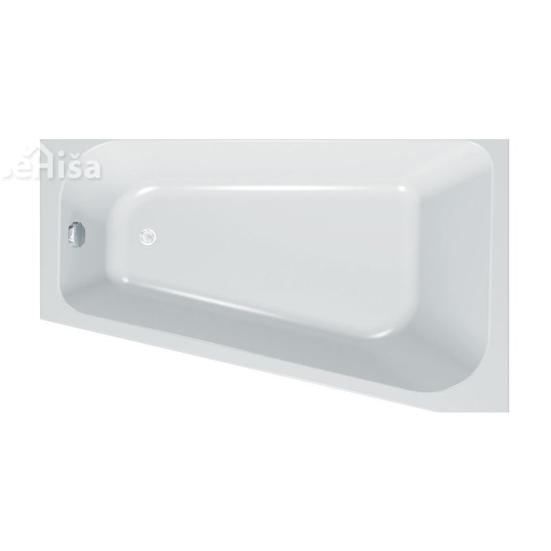 Kotna kopalna kad z oblogo Beatrice-L leva 170x110 cm KOLPA-SAN 771340