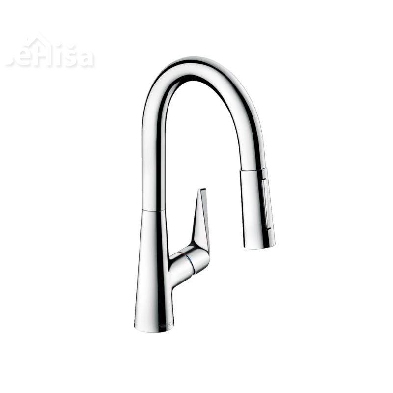 Kuhinjska izvlečna enoročna armatura Talis S 160 krom HANSGROHE 72815000
