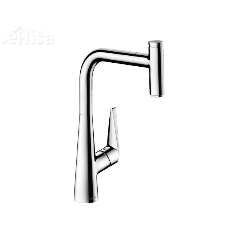 Kuhinjska izvlečna enoročna armatura Talis S 300 krom HANSGROHE 72821000
