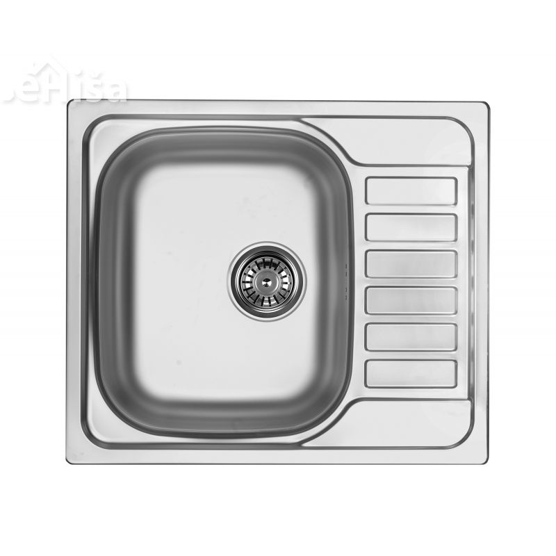 Kuhinjsko korito SOUL 45 iz nerjavečega jekla s sifonom DEANTE ZEO 011A