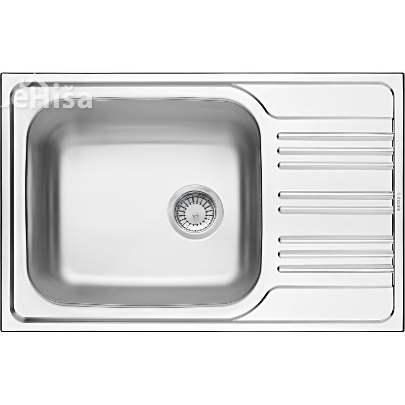 Kuhinjsko korito XYLO 60 iz nerjavečega jekla s sifonom DEANTE ZEX 011B