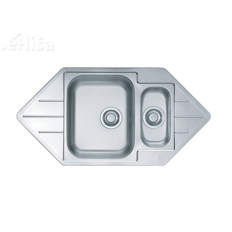 Kuhinjsko pomivalno korito in pol LINE 40 inox 985x500 mm z sifonom ALVEUS 1065674
