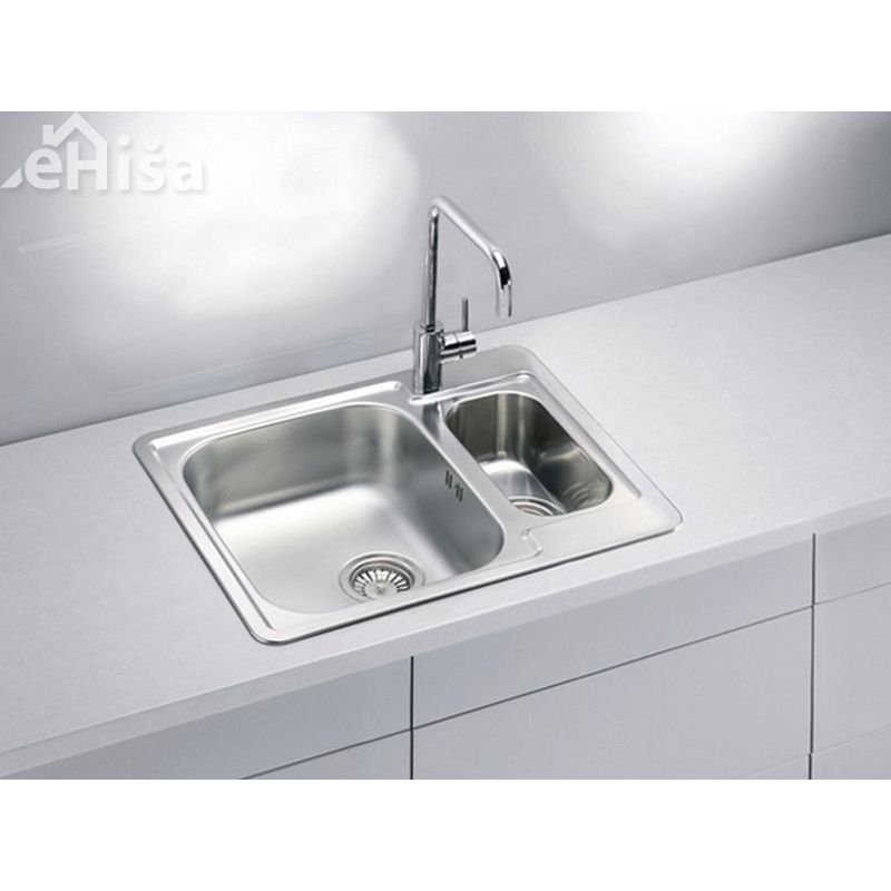 Kuhinjsko pomivalno korito in pol LINE 50 inox 615x500 mm z sifonom ALVEUS 1065676