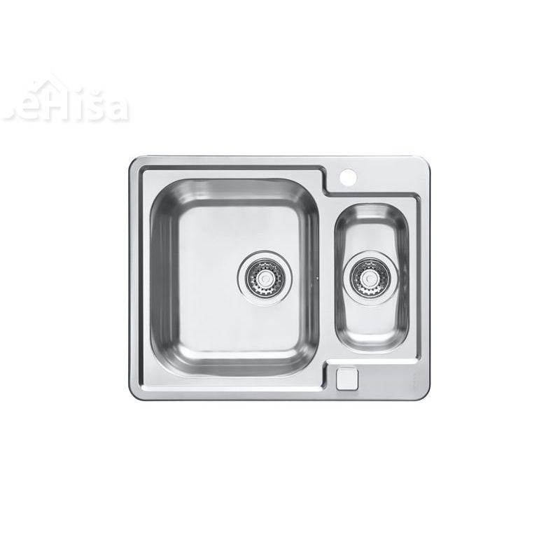 Kuhinjsko pomivalno korito in pol LINE MAXIM 50 inox 615x500 mm z sifonom ALVEUS 1089612