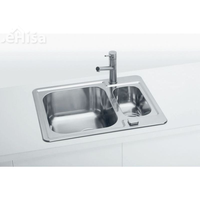 Kuhinjsko pomivalno korito in pol LINE MAXIM 50 inox 620x505 mm z sifonom ALVEUS 1085957
