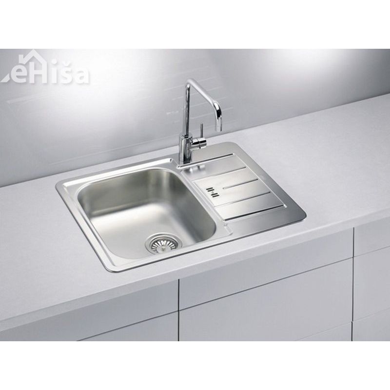 Kuhinjsko pomivalno korito LINE 60 inox 615x500 mm z sifonom ALVEUS 1065681
