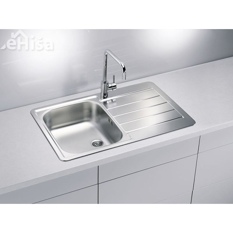 Kuhinjsko pomivalno korito LINE 80 inox 790x500 mm z sifonom ALVEUS 1065686