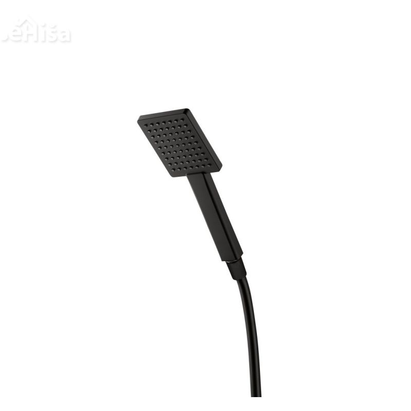 Kvadratna tuš ročka a53B črna UNITAS 12040B
