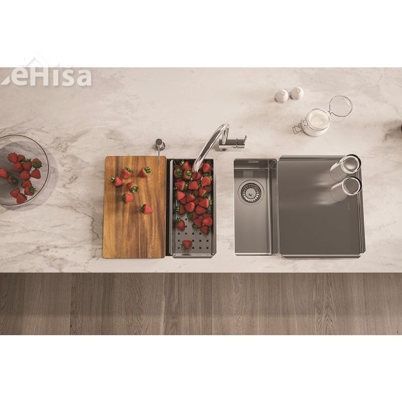 Lesena deska za rezanje 418x250x20 za pomivalna korita ALVEUS 1080029