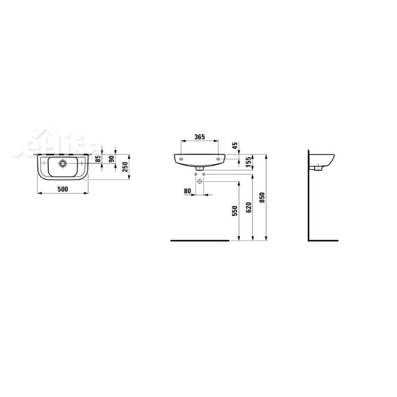 Majhen umivalnik PRO LAUFEN 816957

