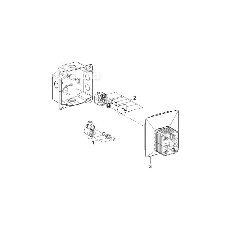 Montažni element za pisoar Rapido U GROHE 37338000
