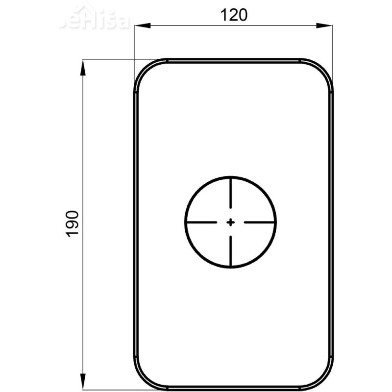 Nadometna pokrivna ploščica za tuš Infinity UNITAS 12249