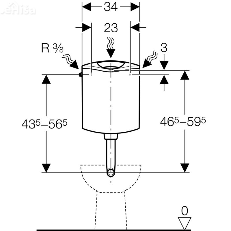 Nadometni kotliček AP116plus alpsko bela GEBERIT 136.444.11.1