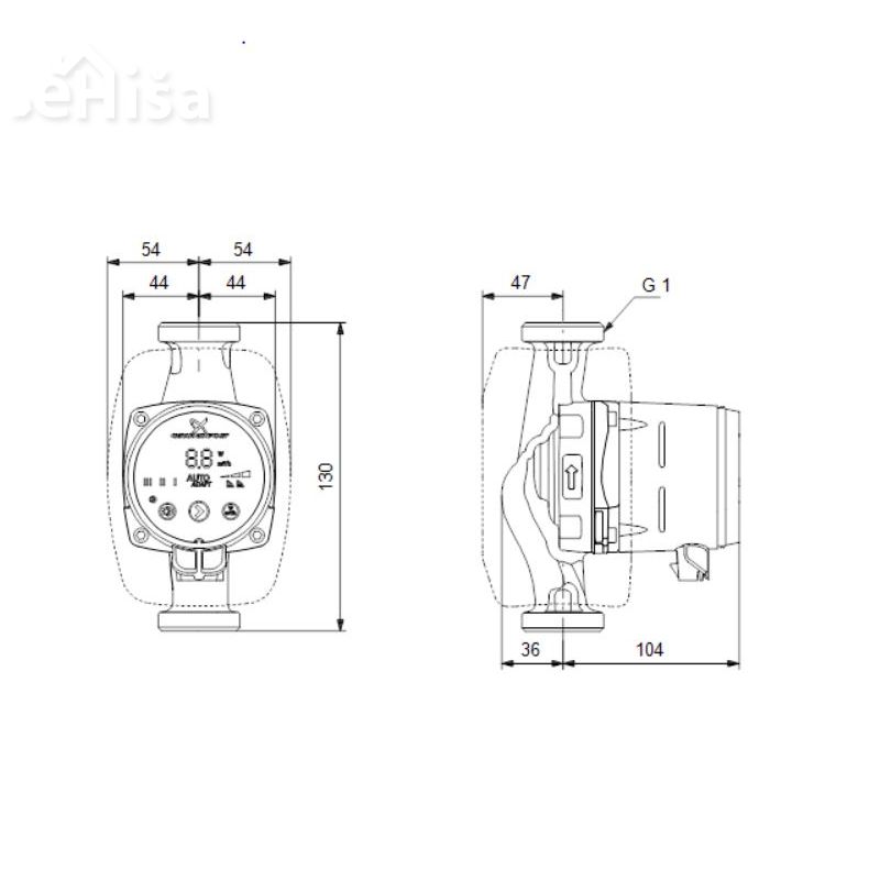 Obtočna črpalka Alpha2 15-40 130 GRUNDFOS 99411107
