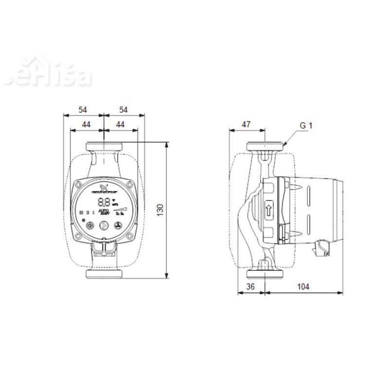 Obtočna črpalka Alpha2 15-80 130 GRUNDFOS 99411116
