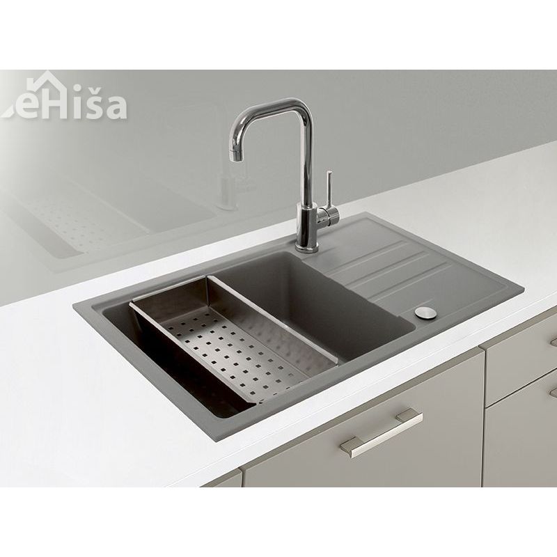 Odcejevalna posoda 400x170 inox ALVEUS 1119835