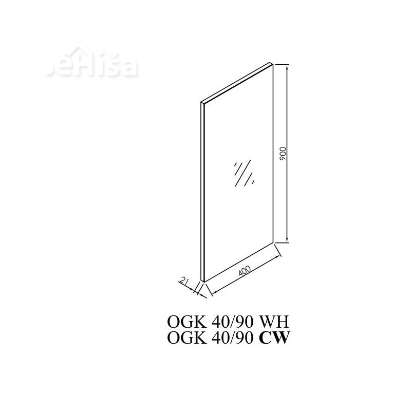 Ogledalo OGK 40/90 Kiki KOLPA-SAN

