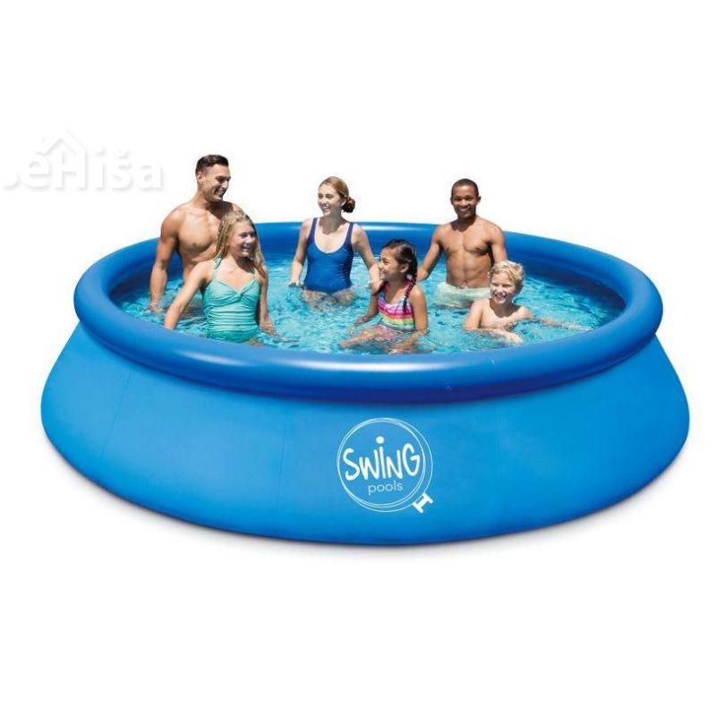 Okrogli bazen z napihljivim robom 305 x 76 cm   črpalko s filtrom SWING 3EXB0157
