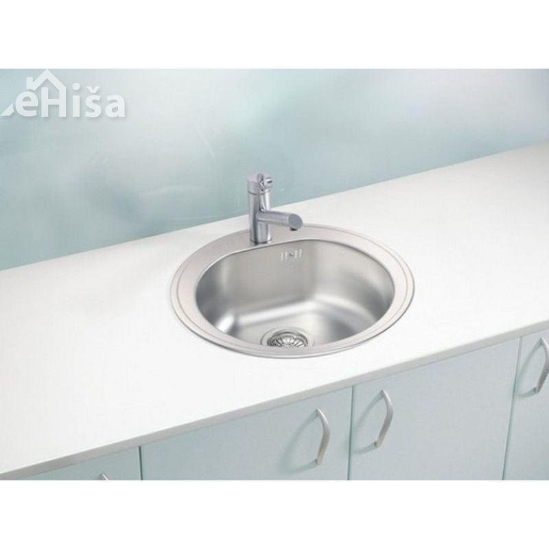 Okroglo kuhinjsko pomivalno korito FORM 30 inox FI 510 mm ALVEUS 1116757
