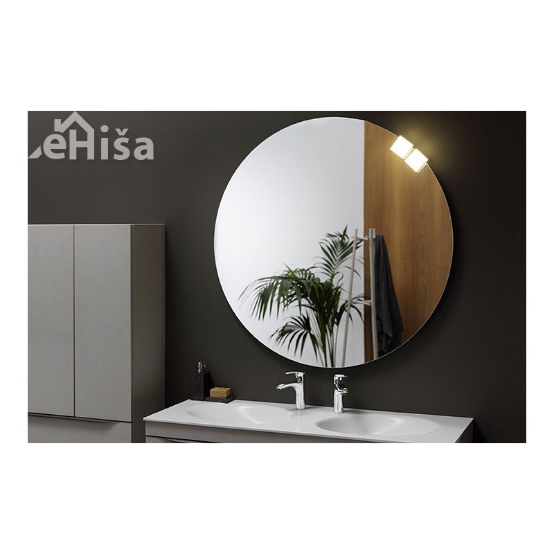 Okroglo ogledalo z LED svetilko in senzorskim stikalom IR Malaya FI 80 KOLPA-SAN 573680