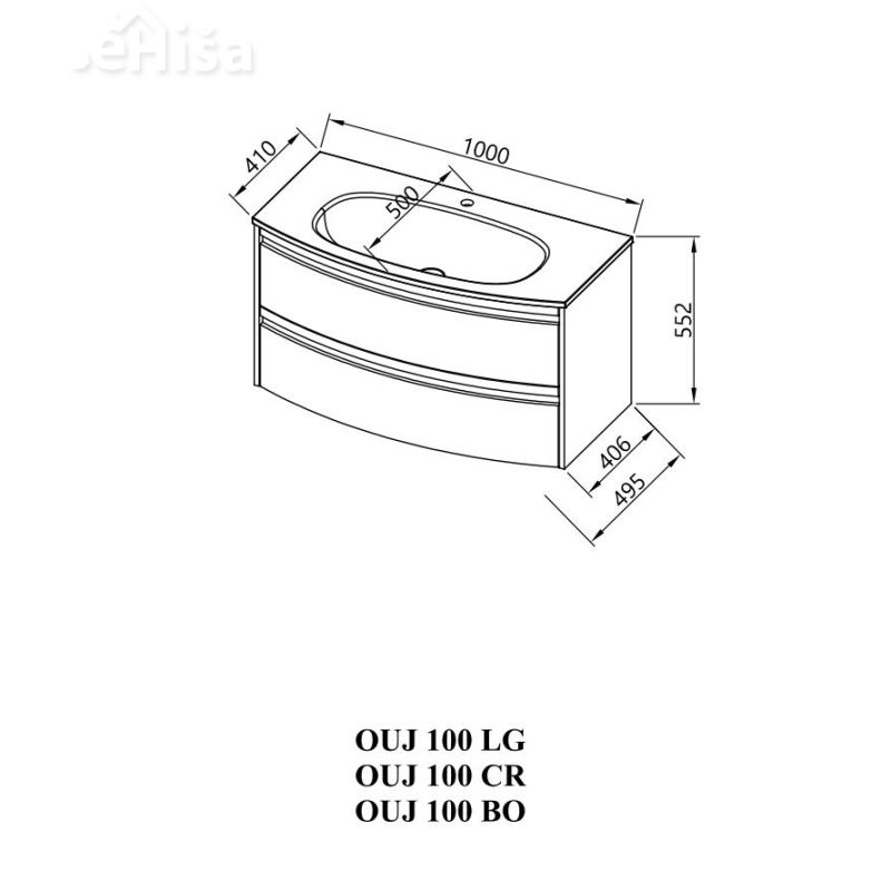 Omarica z umivalnikom OUJ 100 KOLPA SAN
