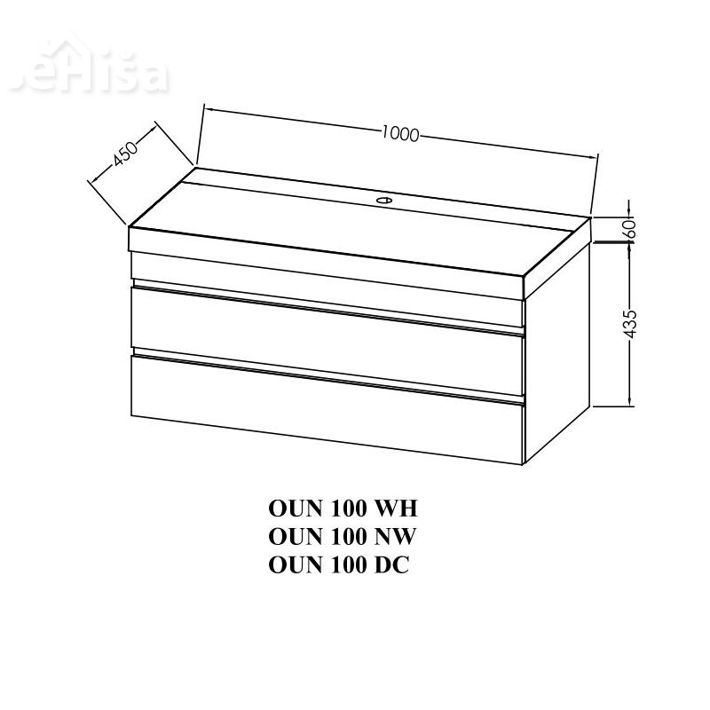 Omarica z umivalnikom OUN 100 NAOMI KOLPA-SAN
