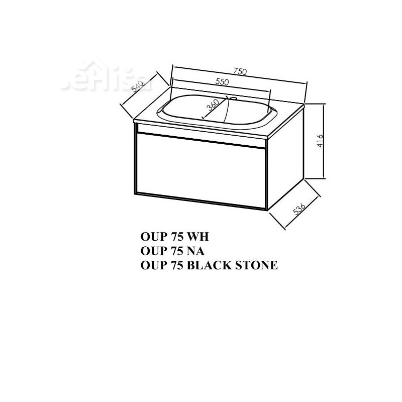 Omarica z umivalnikom OUP 75 Pandora KOLPA-SAN
