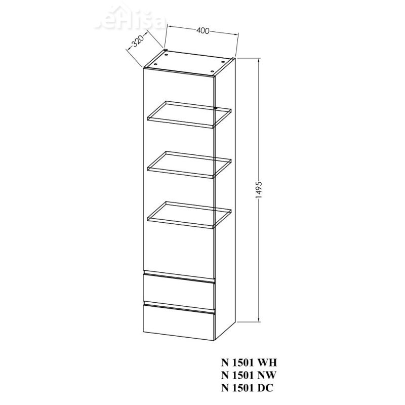 Omarica z vrati in predaloma N 1501 NAOMI KOLPA-SAN
