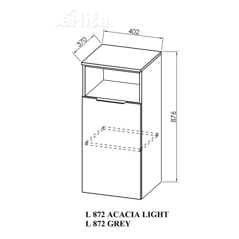 Omarica z vrati L 872 Lana KOLPA-SAN
