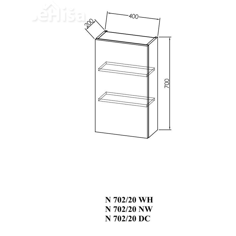 Omarica z vrati N 702/20 NAOMI KOLPA SAN
