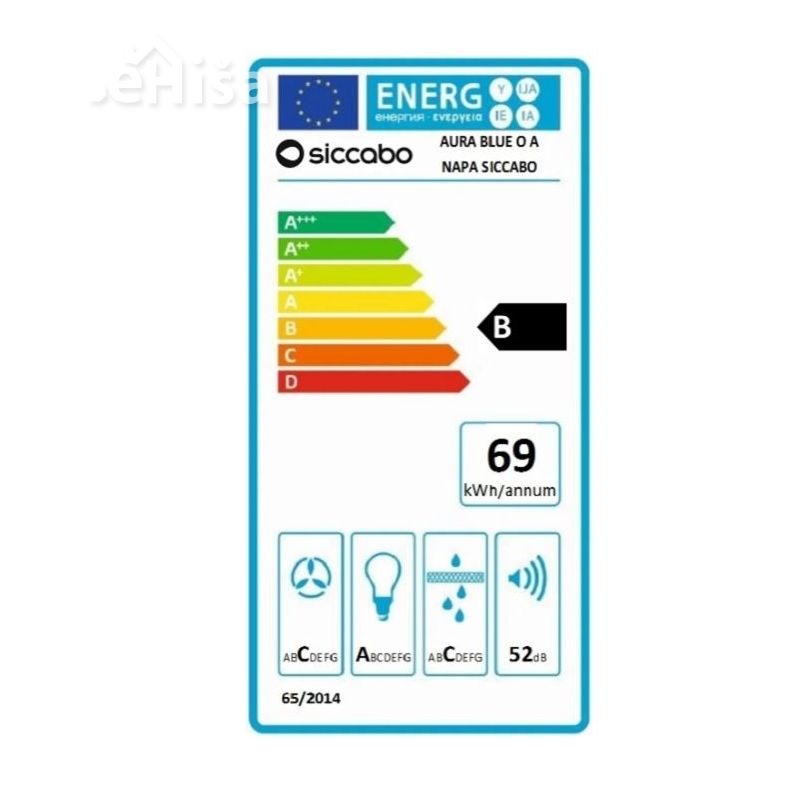 Otočna kuhinjska napa AURA BLUE O SICCABO 246627
