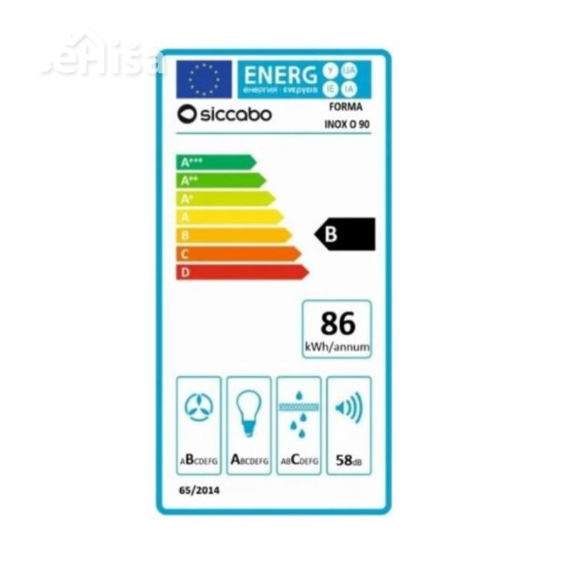 Otočna kuhinjska napa FORMA INOX O 90 SICCABO 256250
