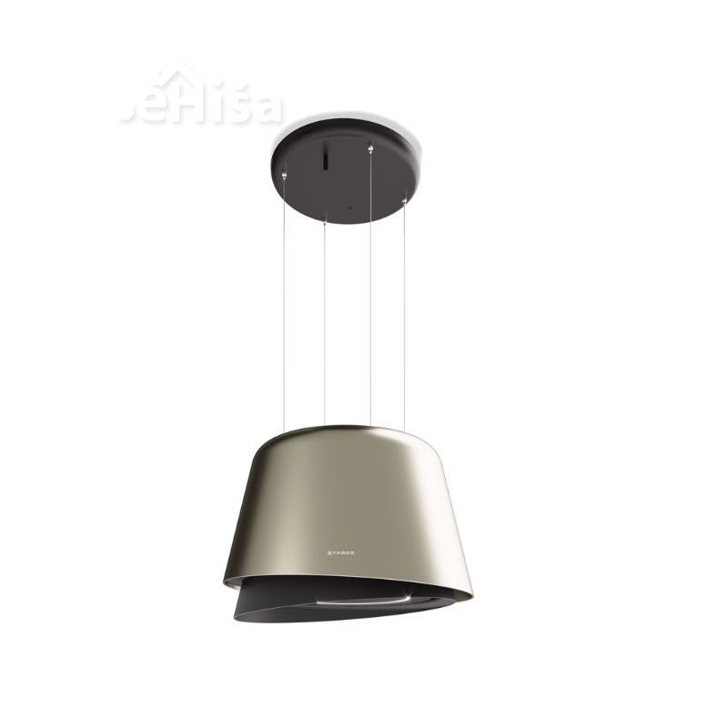 Otočna viseča kuhinjska napa BELLE BURGUNDY/GOLD FABER 7612985522533
