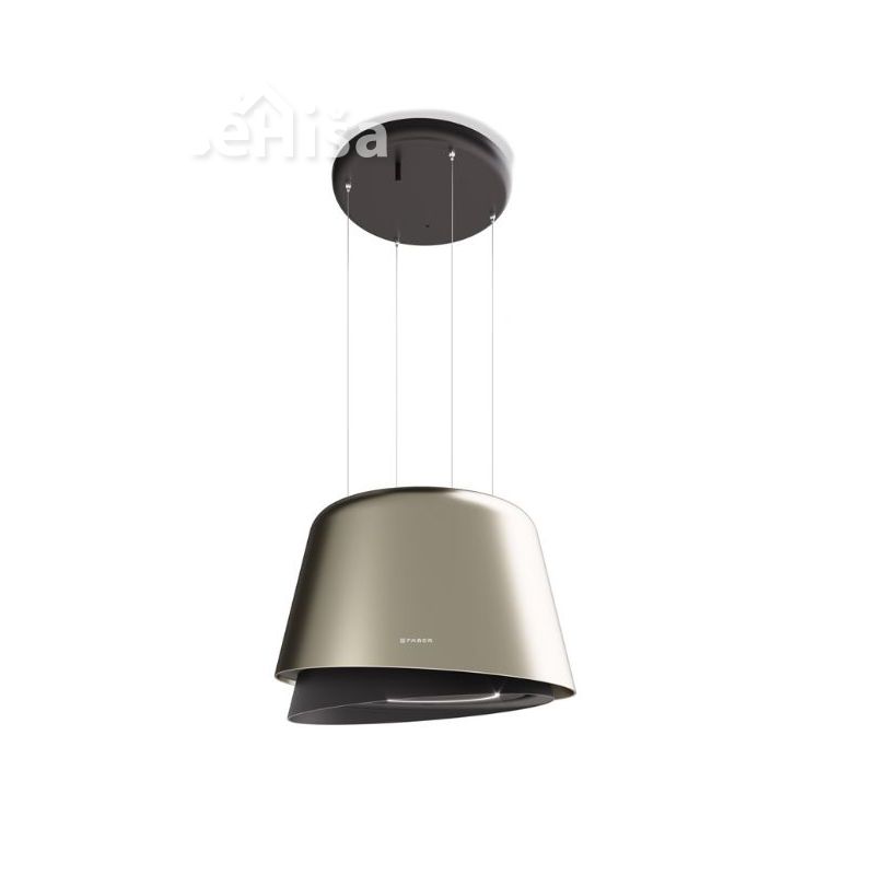 Otočna viseča kuhinjska napa BELLE PLUS BURGUNDY/GOLD FABER 7612985522557
