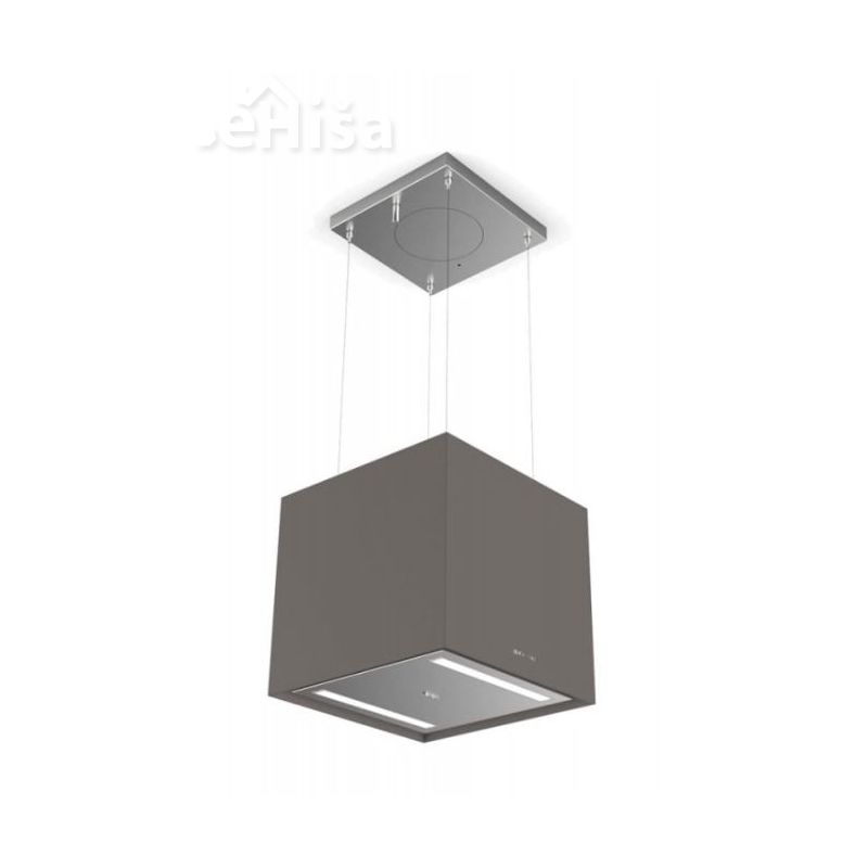 Otočna viseča kuhinjska napa SOFT CUBE GREY LONDON F40 FABER 7612985792721
