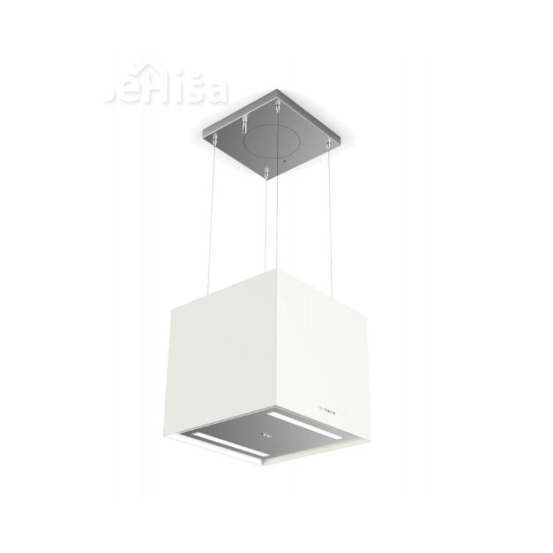 Otočna viseča kuhinjska napa SOFT CUBE WHITE KOS F40 FABER 7612985792714
