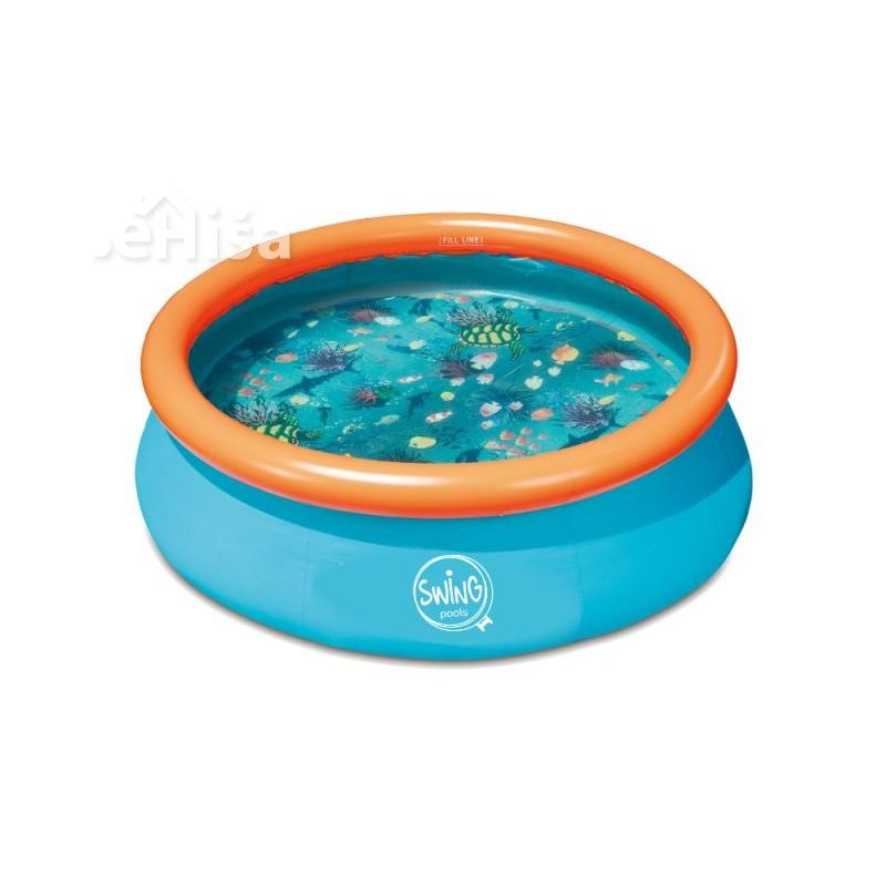 Otroški bazen 3D potisk očala 300 x 76 cm SWING 3EXB0165
