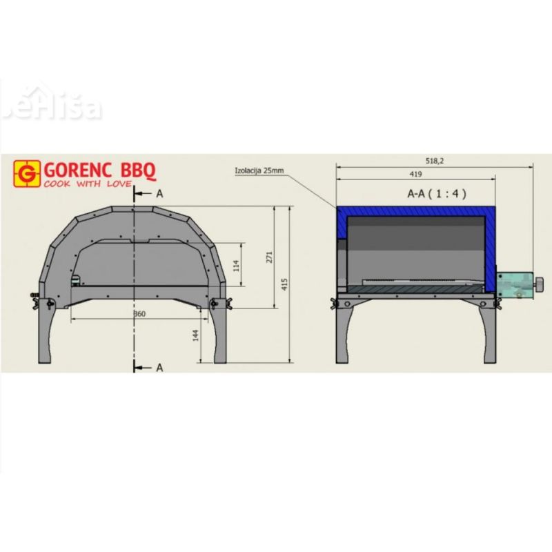 Pizza peč ALFA 35 GORENC PIZ-ALFA
