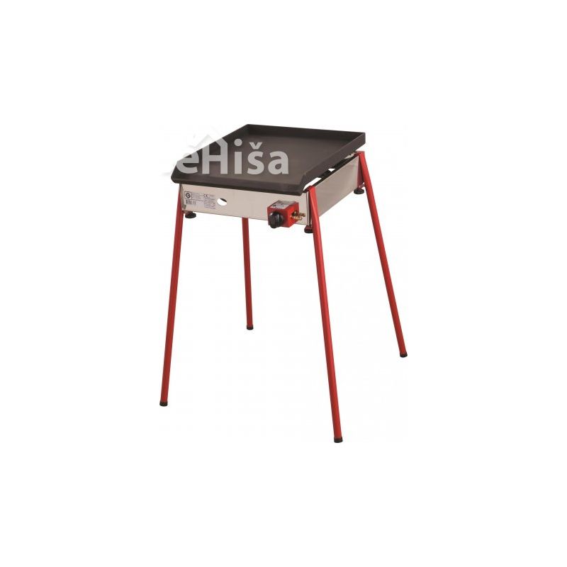 Plinski žar TRADICIJA 40 z litoželezno gladko ploščo z nogami GORENC