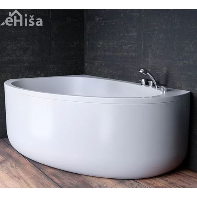 Polkrožna vgradna kopalna kad Libretto-D 170x110 cm desna KOLPA SAN 565250
