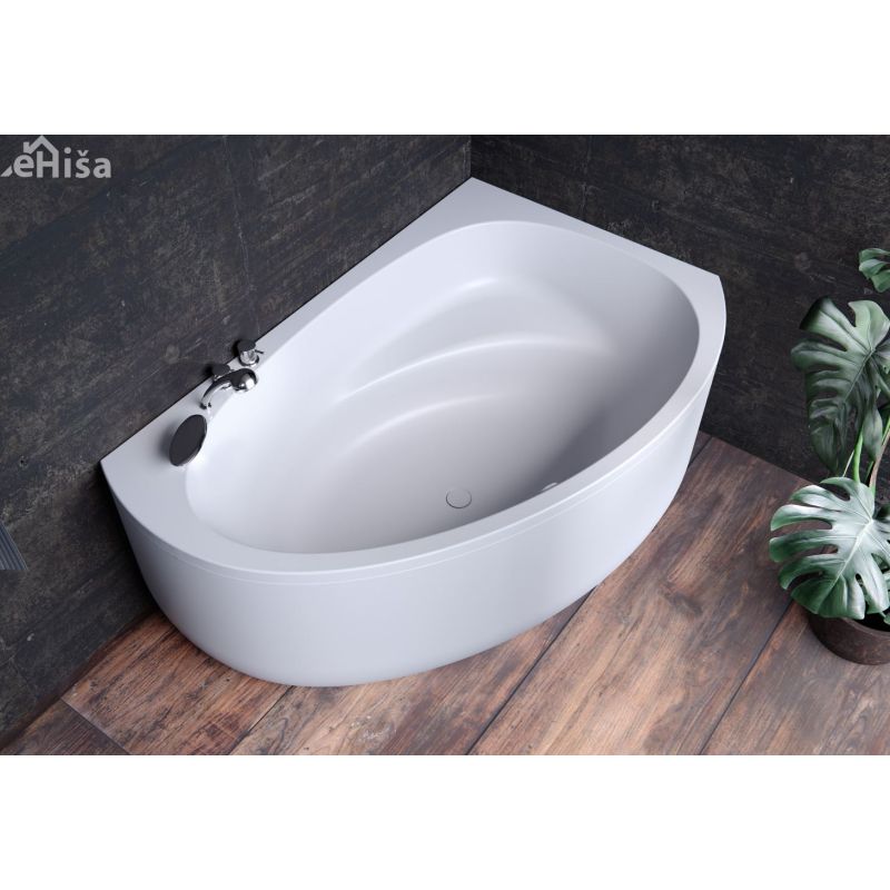 Polkrožna vgradna kopalna kad Libretto-L 170x110 cm leva KOLPA SAN 565240
