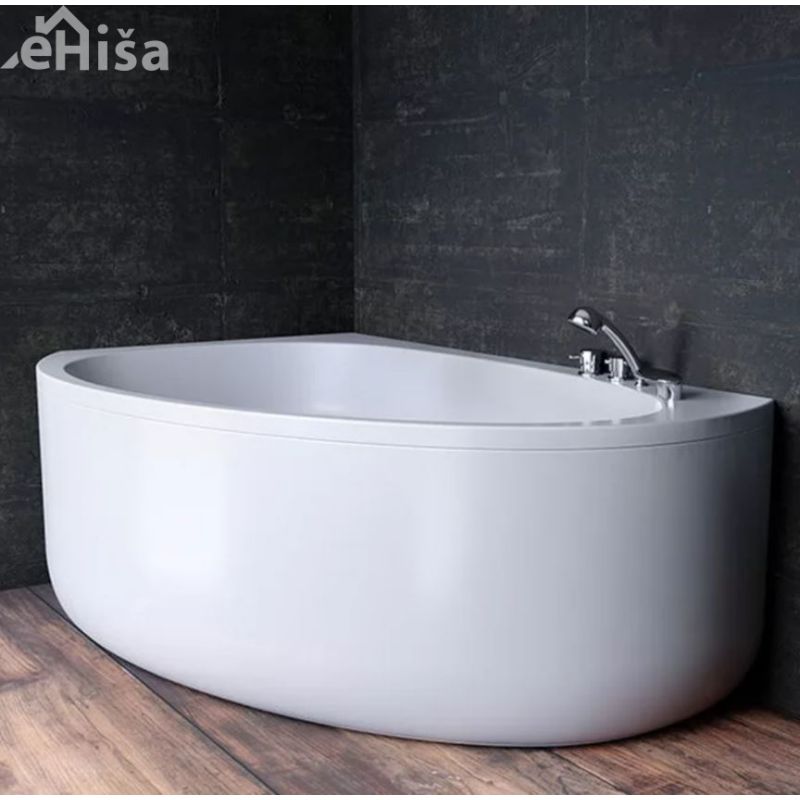 Polkrožna vgradna kopalna kad Libretto-D 160x100 cm desna KOLPA SAN 574740
