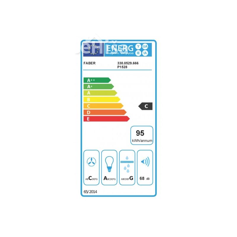 Poševna stenska kuhinjska napa TWEET EV8 LED BK A80 FABER 7612985476164