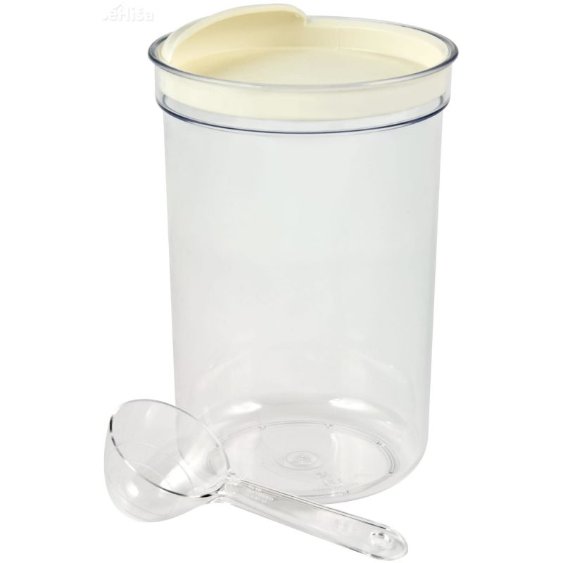 Posoda za shranjevanje hrane z žličko 1,7 L krem CURVER 1397-094