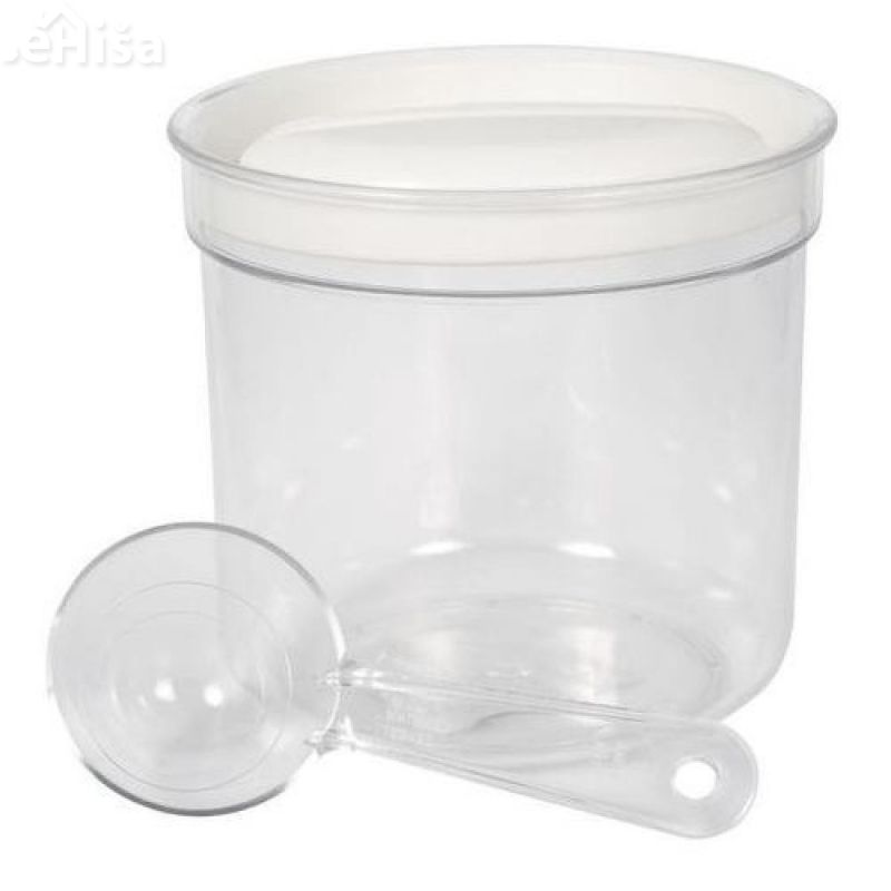 Posoda za shranjevanje hrane z žličko 1 L krem CURVER 1396-114