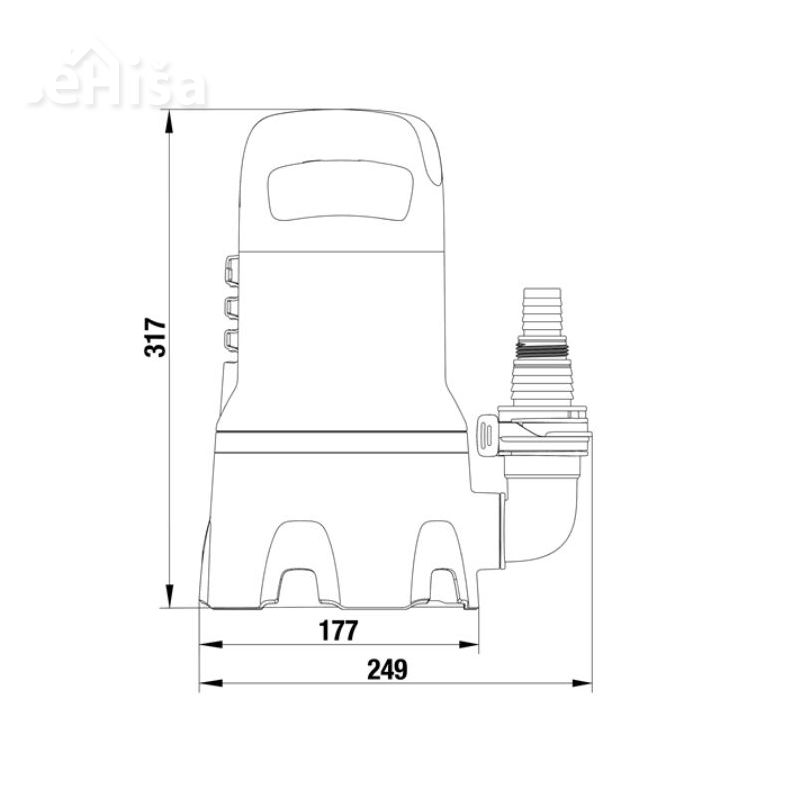 Potopna črpalka za umazano vodo 9000 GARDENA 9040-20

