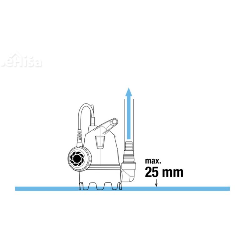 Potopna črpalka za umazano vodo 9300 400W GARDENA 9006-29
